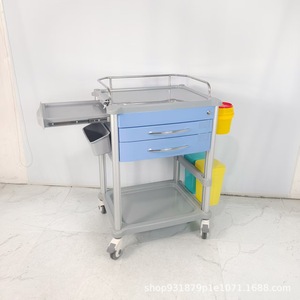 Medical Emergency Cart 890x520x824-1024mm ABS Material With Drawers And Storage For Hospital Use - Product Image 1