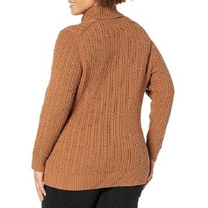 Manches longues personnalisé O col en v femmes chandails Bangladesh conception Simple tricot côtelé hauts courts pull à la mode Style décontracté - Product Image 6