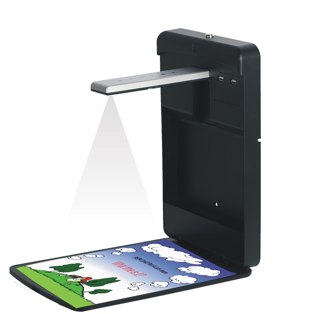 Wall-mounted Classroom Meeting Interactive Whiteboard Visualizer High-resolution Multi-function Book Document Scanner Black Usb
