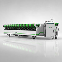 Machine de découpe et de rembobinage de gazon artificiel robuste 4880MM avec servomoteur PLC et enroulement automatique pour terrains de sport