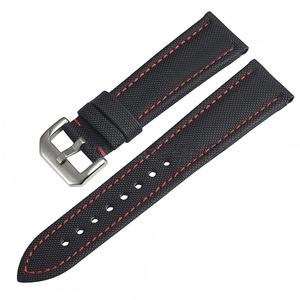 Correas de Reloj Premium Win-Win de Lona Tejida Negra, Impermeables y Transpirables <span class=keywords><strong>para</strong></span> <span class=keywords><strong>Relojes</strong></span> <span class=keywords><strong>Huawei</strong></span> de <span class=keywords><strong>Hombre</strong></span>, 20mm 22mm - Product Image 6
