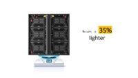 Écran LED couleur SMD 3-en-1 Ti960 à 30 % d'économie d'énergie, 960x960mm, pour installation fixe extérieure, maintenance frontale, IP65