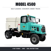 Camion bétonnière de type citerne 4x4 de 2,2 m3 pour petits et moyens projets CE