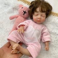 Adorables poupées de renaissance en silicone de 12 pouces, poupées bébé endormies, texture réaliste, jouets compagnons pour tout-petits