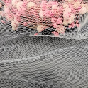 قماش العاج الأبيض والبوليستر شبكة سداسية ناعمة صلبة شبكية سادة صبغ تريكو بيتيكوت محبوك للبنات الأولاد - Product Image 3