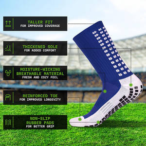 Calzini Sportivi Antiscivolo Personalizzati con Logo per <span class=keywords><strong>Calcio</strong></span> Calzini con Fondo in Spugna per Presa Migliorata - Product Image 4