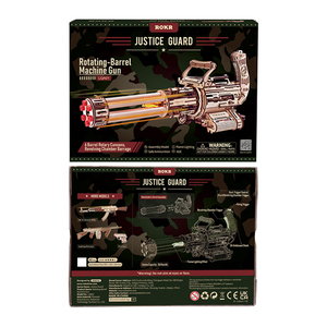 <span class=keywords><strong>Robotime</strong></span> <span class=keywords><strong>Rokr</strong></span> Tiktok - Pistola de Juguete de Goma LQA01, Pistola de Tambor Giratorio, Rompecabezas 3D de Madera - Product Image 5