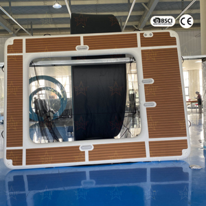 Plateforme flottante gonflable sur mesure pour <span class=keywords><strong>piscine</strong></span>, protection pour <span class=keywords><strong>piscine</strong></span>, plateforme flottante en Drop Stitch pour la mer et l'océan - Product Image 5