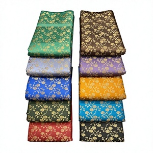 Premium Quality Organic Eco-Friendly Brocade Jacquard Silk Fabric Elegant Woven Texture Stain Repellent Wrinkle Resistant for - Product Image 1
