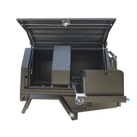 Caisse de rangement 4x4 en aluminium pour pick-up, avec tiroir de cuisine, support de réfrigérateur et boîte à outils