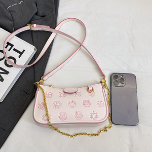 Diseñador personalizado logotipo completo impreso PU Satchel bolsos de mano con asa superior Tote monederos y bolsos para las mujeres para el verano y el otoño - Product Image 4