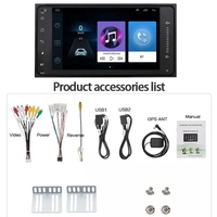 Estéreo Universal Inalámbrico para Auto con Carplay y Android Auto de 7 Pulgadas, Radio Android para Toyota Corolla