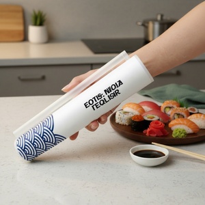 Tube en papier kraft biodégradable de qualité alimentaire, conteneur pop-up pour sushis, boîte à sushis facile à manger, emballage pratique - Product Image 3