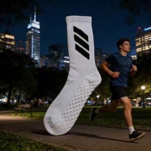 Men's Thick Terry Sole Basketball <b>Socks</b> Anti-slip Shock Absorbent Mid-calf Athletic <b>Socks</b> for Basketball Training - Product Image 1