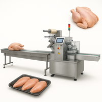 Máquina de envasado de pollo entero congelado de albóndigas automática vertical Máquina de envasado de bolsas de alas de pepitas de pollo
