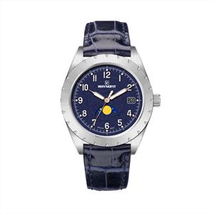 Reloj de Pulsera para Hombre Steel Master con Logotipo Personalizado, Automático, Fase Lunar, Caja de Acero Inoxidable de 39 mm, Resistente al Agua, Unisex - Product Image 1