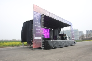 Scène mobile de haute qualité pour événements, <span class=keywords><strong>remorque</strong></span> de scène surélevée pour camions de tournée, camions de culte et camions de campagne - Product Image 2