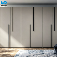 Ensemble de meubles de chambre modernes texturés tendance 2026, prêts à assembler (RTA), avec poignées longues, personnalisables OEM/ODM en usine