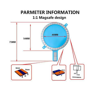 Cargador de teléfono inalámbrico a <span class=keywords><strong>precio</strong></span> de fábrica personalizado, accesorio móvil, bobina Nductor permanente para batería <span class=keywords><strong>Samsung</strong></span> - Product Image 3