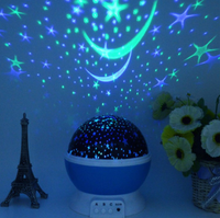 Projecteur laser étoiles ciel étoilé, alimenté par pile, veilleuse d'un ciel étoilé, alimenté par pile, idéal pour la chambre d'un enfant