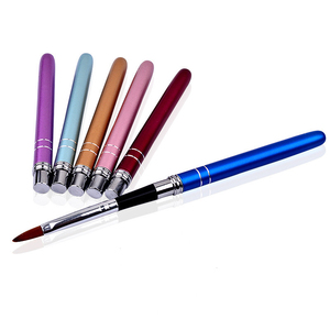 Ensemble de pinceaux pour nail art en métal, pinceaux de manucure pour sculpter, dessiner, tracer des lignes, peindre, pinceaux personnalisés pour la création de motifs d'ongles pour salon - Product Image 6