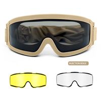 Yijia OEM professionnel anti-poussière Camouflage lunettes de sécurité tactiques Protection UV lunettes de tir
