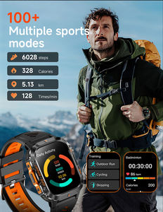 Montre connectée intelligente d'extérieur HT36 avec écran HD de 2,01 pouces, lampe de poche, altimètre, pression atmosphérique, batterie de 540 mAh, étanche, GPS, montre connectée sportive - Product Image 2