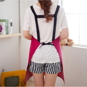 Workwear <b>Apron</b> Red Coffee Rose Red Solid Color Adjustable Waist Daily Use Adult <b>Kitchen</b> <b>Apron</b> - Product Image 1