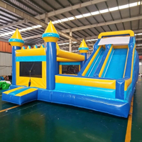 Castillo Inflable Comercial con Tobogán, Casa de Brinco para Parques de Diversiones, Eventos y Juegos Infantiles