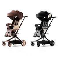 Poussette double face pour enfants, siège allongé de 90 cm, double frein arrière, logo personnalisé, livraison directe d'usine