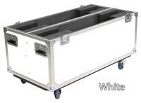 Valise de transport robuste en aluminium réglable, antichoc, pour téléviseurs plasma LCD, transport sécurisé, OEM/ODM, noire, garantie 3 ans