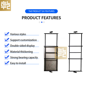 Nhà sản xuất tùy chỉnh 360 độ xoay Rack hiển thị cho gạch đá PVC đá cẩm thạch tấm Tường đá granit thạch anh triển lãm - Product Image 5