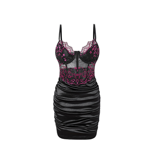 Nouvelle Arrivée King Mcgreen Star Robe Midi Vintage d'Été pour Femme, Sexy, Couleur Unie, Bretelles Fines, en Satin avec Anneau Métallique - Product Image 1