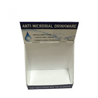 Support de comptoir PDQ avec logo personnalisé Boîte de présentation en carton pliable et portable pour accessoires de téléphone portable Emballage plat en papier ondulé