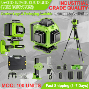 Niveau laser vert 4D à 16 lignes, auto-nivelant à 360°, laser rotatif à lignes croisées de haute précision avec télécommande pour la construction - Product Image 2