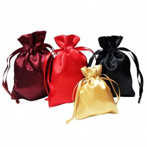 Customized Satin Cotton Drawstring Favor <b>Bags</b> Elegant DIY Wedding Baby <b>Shower</b> Christmas Jewelry Gift Packaging Custom - Product Image 6