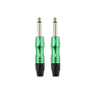 Câble Instrumental Plaqué Or de Haute Qualité 1/4 Pouce pour Guitare Basse Batterie 3m 6m Prêt à Expédier Direct Usine