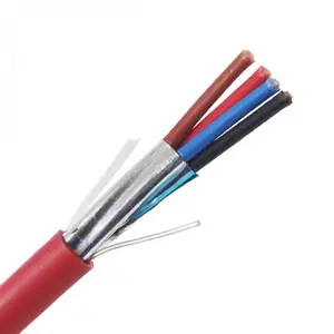 Kabel alarm api 2x1,5 mm2 2 inti, kabel tahan api asap rendah karet silikon tembaga timah