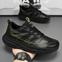 Chaussures de course légères, respirantes et antidérapantes pour sports de plein air, chaussures de jogging basses en mesh avec amorti et absorption des chocs