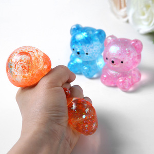 Jouets à presser personnalisés en maltose à récupération lente, ours amusants, nouveauté sensorielle, jouets anti-stress pour enfants, jouets moelleux pour soulager l'anxiété - Product Image 4