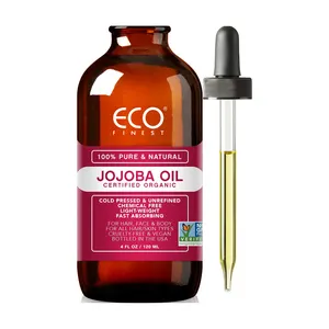100% Pure Natural Cold Pressed Moisturizing Oil Organic Jojoba Oil for Face, Hair, Skin & Nails -462164