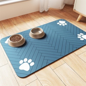 Tapis d'alimentation pour animaux de compagnie en diatomite, résistant à la saleté, facile à nettoyer, tapis anti-éclaboussures, plusieurs tailles en stock pour chiens et chats - Product Image 3