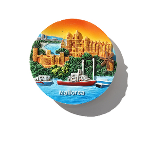 Imán de nevera de resina 3D de <span class=keywords><strong>Mallorca</strong></span>, España, personalizado, con motivos de la ciudad, decorativo, para regalo de viaje. - Product Image 5
