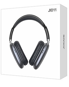 JI011 <b>Bluetooth</b> Over-Ear Headphones Titanium Gray With <b>Aux</b> Input - Product Image 2