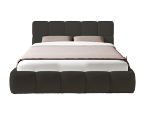 Offerta Speciale: Letto Matrimoniale XL Moderno Imbottito con Contenitore, Lampada da Lettura, Porta USB, Testiera Larga Senza Comodini, Materasso in Velluto - Product Image 1