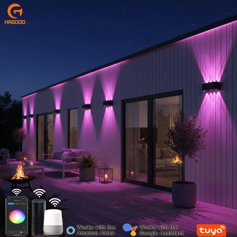 RGBW App Controlled Modern Outdoor Aluminum