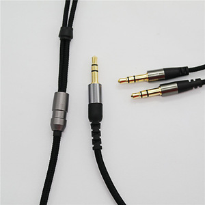 Cable de audio Zhongshan Zhen Sheng de 3.5mm a 3.5mm, 2.5mm, trenzado de nailon, cobre estañado, macho a macho, 120cm, negro - Product Image 2