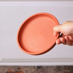 Handcrafted Terracotta Planter Plates <b>Set</b> of 10 for Indoor Outdoor Plant Drainage Saucers for Terracotta Pots Balcony Terrace - Product Image 3
