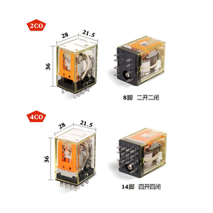 รีเลย์อเนกประสงค์ขนาดเล็ก RKM แบบเสียบปลั๊ก 2CO/3CO/4CO สำหรับควบคุมอุตสาหกรรม พร้อมไฟ LED แสดงสถานะ (อุปกรณ์เสริม) - Product Image 4
