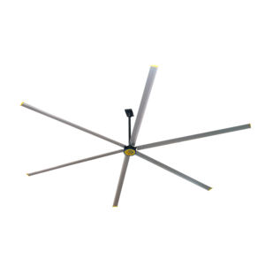 Ventilateur de plafond INDUSTRIEL silencieux à 36 décibels avec moteur PMSM pour musées et bibliothèques à hauts plafonds - Product Image 5